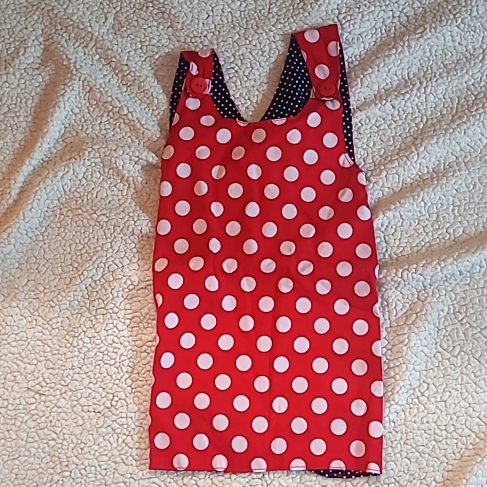 Girls handmade Minnie Mouse dress